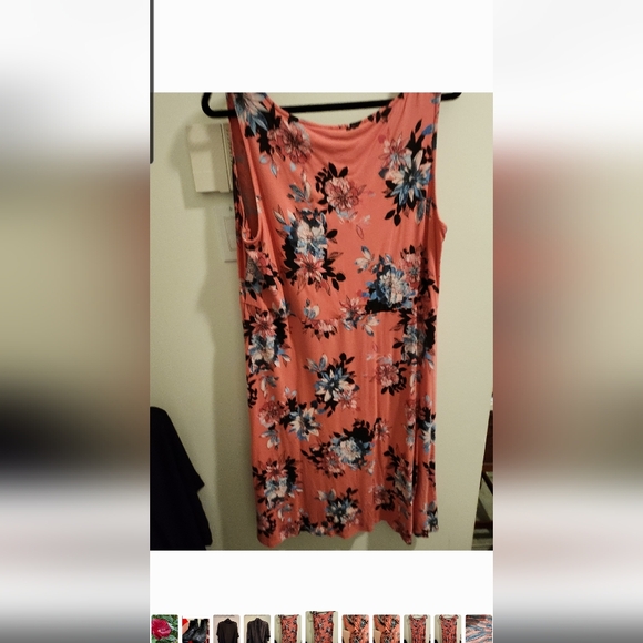 Empire waste figure flattering front knot casual dress PLUS SIZE - Picture 2 of 2